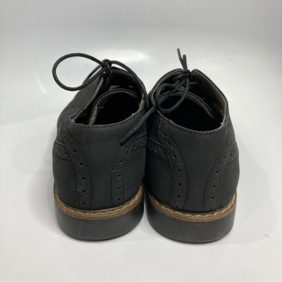 Reserved footwear wingtip shoes faux suede black size 9.5 - Picture 6 of 7